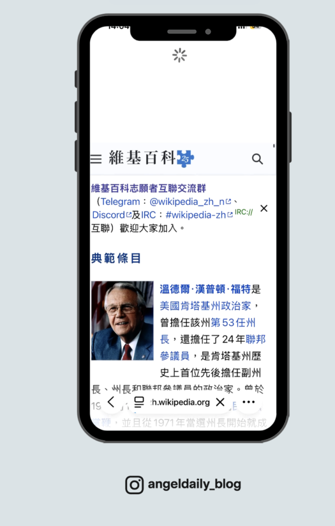 Safari 重新整理的畫面